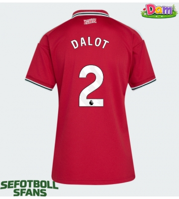 Manchester United Diogo Dalot #2 Hemmatröja Kvinnor 2026-27 Kortärmad
